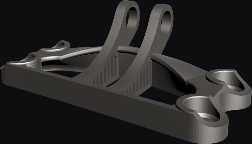 Rendered view of the submitted part geometry
